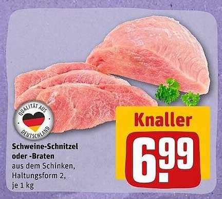 Schweine Schnitzel Oder Braten Angebot Bei Rewe Prospekte De