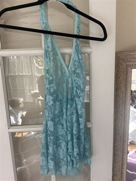 Blue Lace Lingerie Nightie EBay