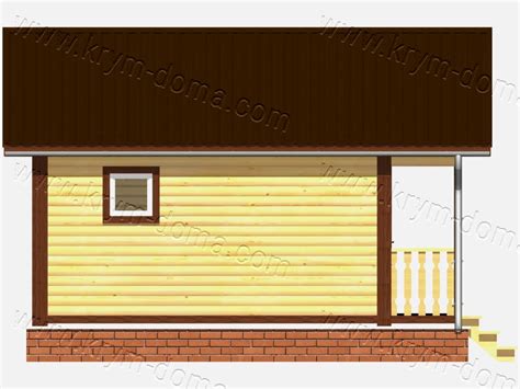 Каркасный дом 6х6 одноэтажный, цена, проект дома 6x6 без мансарды