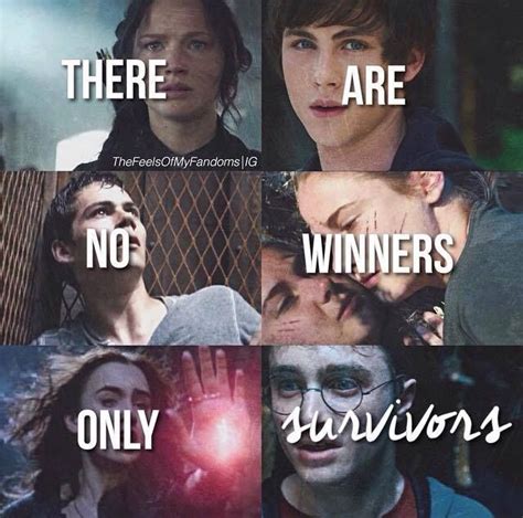 There Are No Winners Only Survivors The Hunger Games Percy Jackson