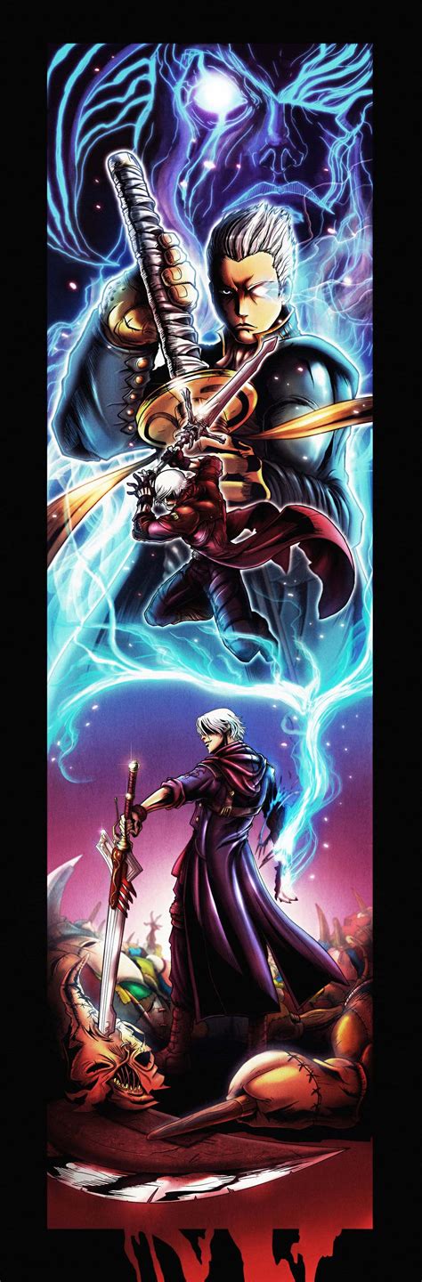 Dante and Vergil (Devil may Cry) Fan Art by busasami | Game-Art-HQ