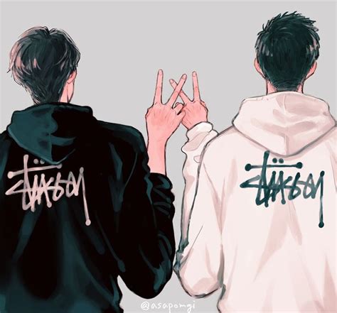 Pin De Mila En Yizhan Dibujos Animados Personajes Ilustraci N De Retrato Arte Gay