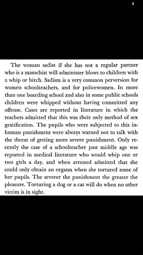 Sexual Sadism In Female School Teachers 85 Years Ago Source Female Sex Perversions By