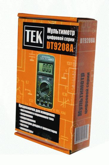 Мультиметр TEK DT 9208A — купить в интернет-магазине ОНЛАЙН ТРЕЙД.РУ