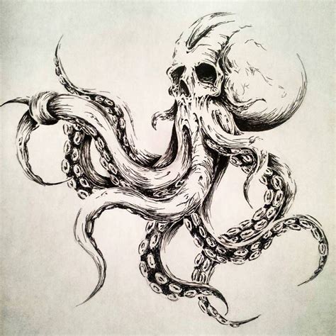 Octopus Illustration By Melkorbaulgir On Deviantart Octopus Tattoo