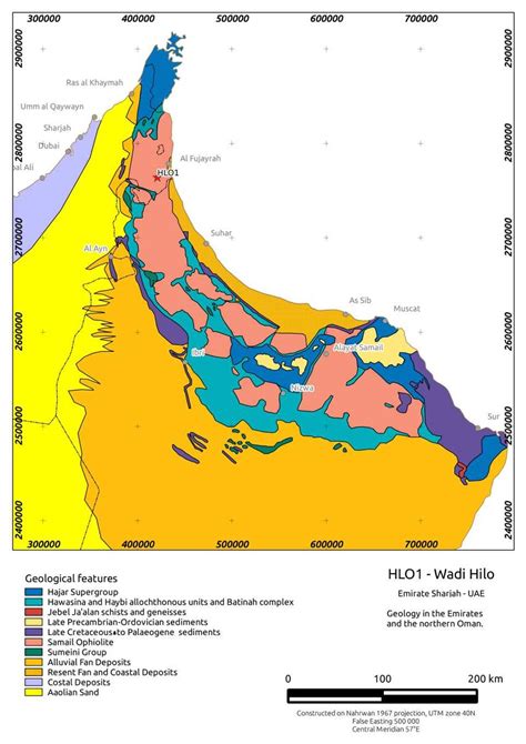 7 Overview Of The Geology Of The Uae And Northern Oman Modified After