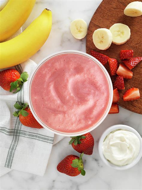 Strawberry And Banana Smoothies Photograph By Jim Scherer Fine Art