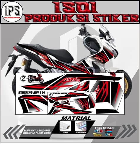 Stiker Striping Variasi Honda Adv Sticker Striping Lis Cutting All