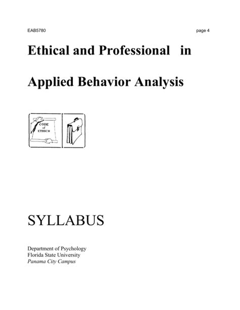 Ethical And Professional Issues In Applied Behavior Analysis Eab