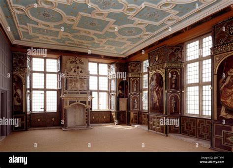 BOLSOVER CASTLE, Derbyshire. Interior view. The Star Chamber Stock ...