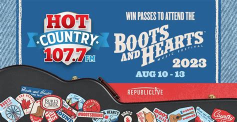 Win Passes & Camping To Boots And Hearts 2023 | Hot Country 107.7