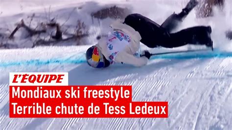 Mondiaux Ski Freestyle La Violente Chute Sur Le Visage De La