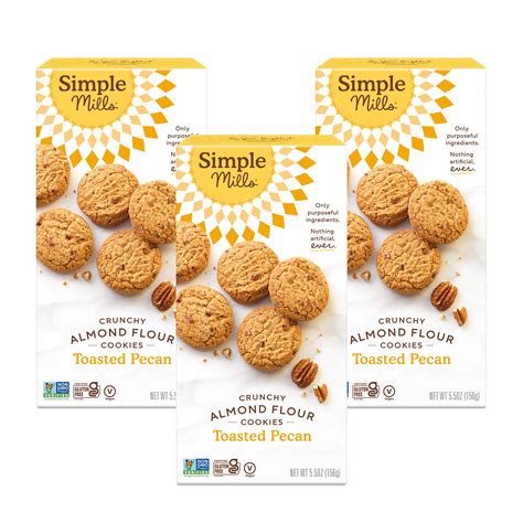 Simple Mills Almond Flour Crunchy Cookies, Toasted Pecan - Gluten Free