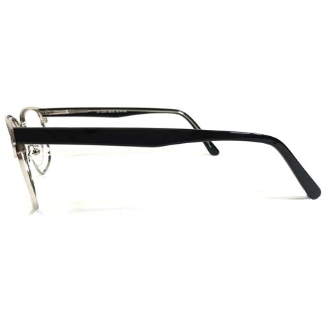 Alberto Romani Eyeglasses Frames Ar 20201 Bk Sl Black Silver Square 56 19 150 Ebay