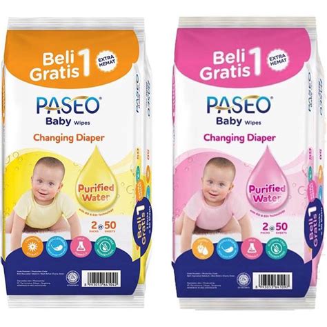 Jual Tisu Basah Paseo Isi 50 Sheet Buy 1 Get 1 Dapat 2 Pack Shopee