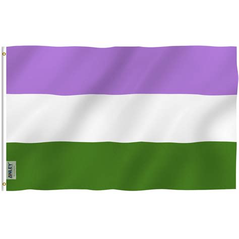 Anley Fly Breeze 3x5 Feet Genderqueer Flag Lgbt Genderqueer Pride