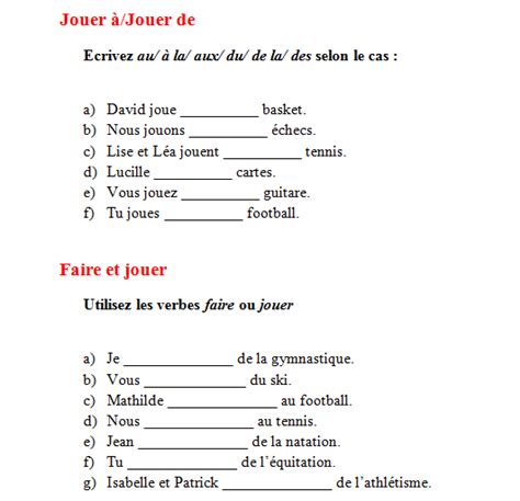 gallika sto sxoleio mas jouer  faire