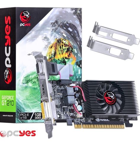 Placa De Video Nvidia Geforce Pcyes Gt210 1gb Ddr3 64 Bits Mercado Livre