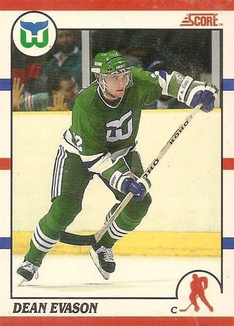 #259 Dean Evason | National hockey league, Hartford whalers, Hockey cards