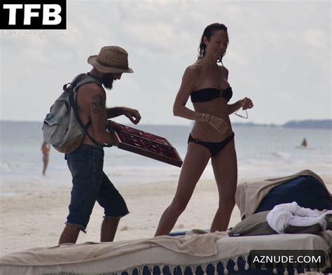 Stacy Keibler Sexy Seen Wearing A Bikini At The Beach In Tulum AZNude