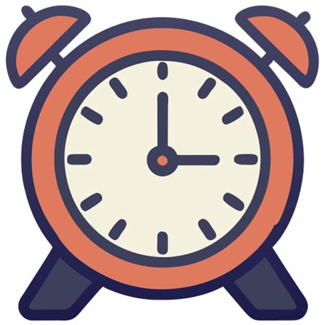 Premium Vector | Time clock ticking icon colored outline