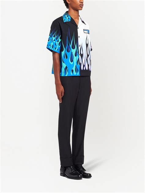 Actualizar 52 Imagen Prada Blue Flame Shirt Abzlocalmx