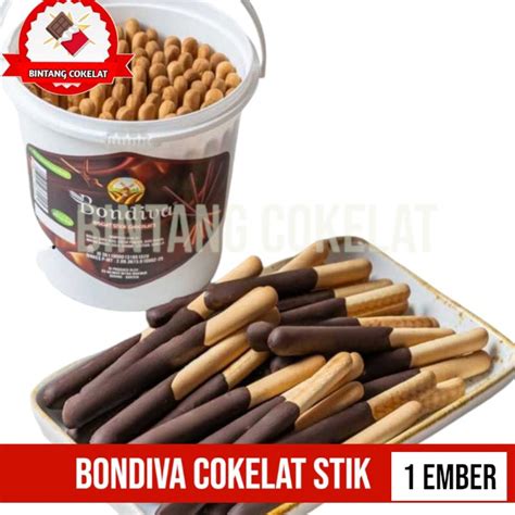 Jual bondiva biskuit cokelat coklat Chocolate 1 ember 350gr | Shopee ...