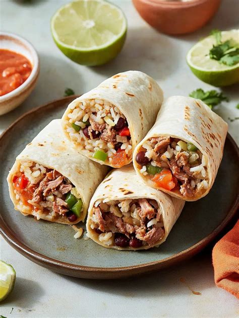 Savory Pork Bean And Rice Burritos For Ultimate Comfort Meals Recipes