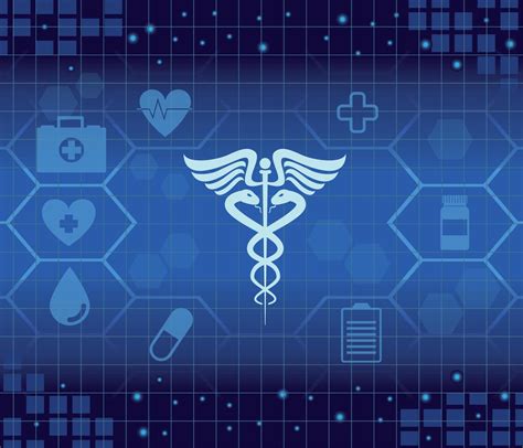 medical tech with caduceus symbol 11234124 Vector Art at Vecteezy