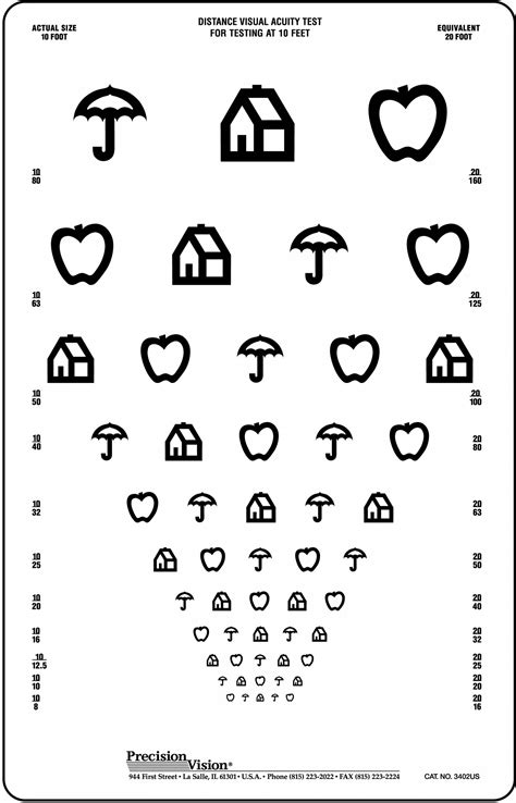 Visual Acuity Chart Printable