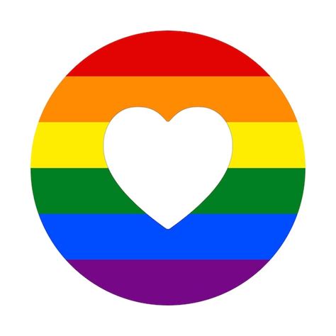Bandeira Do Orgulho Gay Em Forma S Mbolo Tradicional Para Toda A Comunidade Lgbtq E Homens Gays