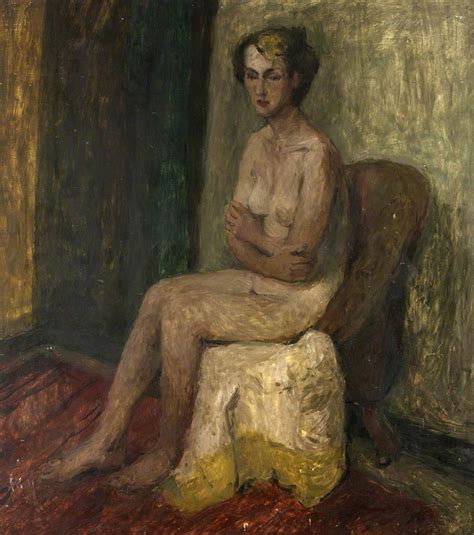 Sitting Nude Woman Art UK