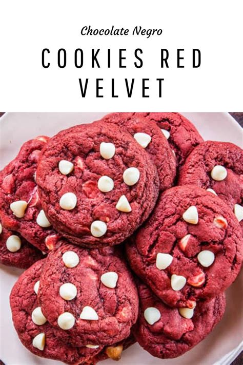 Como Hacer Cookies Red Velvet Estas Galletas Adem S De Ser Deliciosas