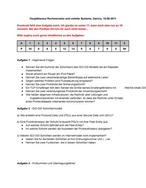 Blatt Uebungsblatt Rechnernetze Institut F R Informatik Der Ludwig