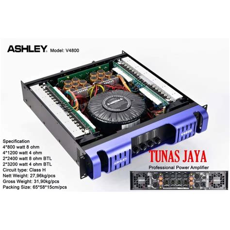 Jual Power Amplifier Channel Ashley V V Original Di Lapak