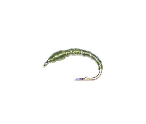 Olive Poly Ribbed Buzzer Fly Mill UK Hand Tied Excellence