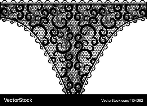 Lace Panties Royalty Free Vector Image Vectorstock