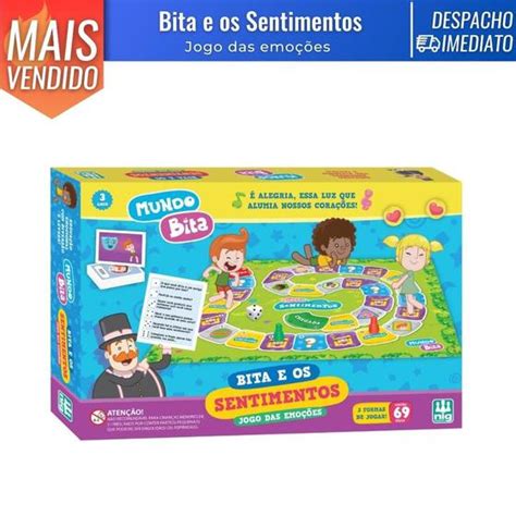 Mundo Bita Bita E Os Sentimentos - Mundo Bita Infantil Bita e os Sentimentos Jogo das Emoções Tabuleiro ...