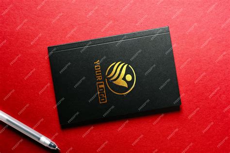Premium Psd Golden Logo Mockup