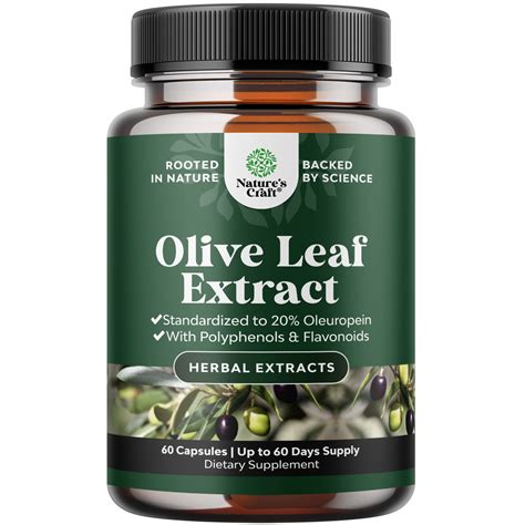 Natures Craft Olive Leaf Extract Antioxidant And Heart Health