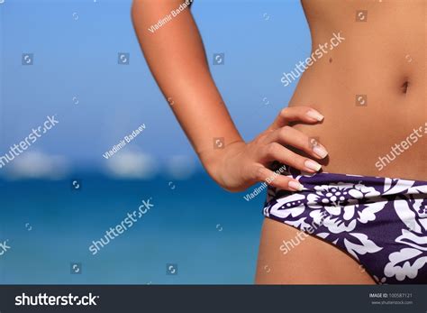 Sexy Tan Woman Bikini On Beach Stock Photo Shutterstock