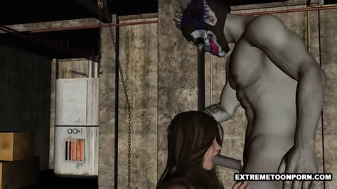 D Babe Sucks Cock And Gets Fucked By A Zombie Clown