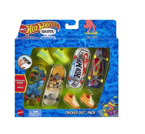 Conjunto de Skate de Dedo Hot Wheels Mattel Fátima Criança