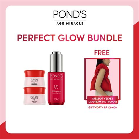 Promo Pond S Age Miracle Anti Aging Essence Day Cream Set B Bundle