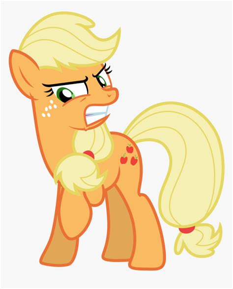 My Little Pony Applejack Angry Hd Png Download Transparent Png Image