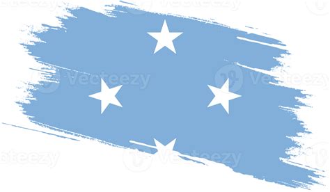 Micronesia Flag With Grunge Texture 12025182 PNG