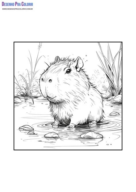 Capivara Para Imprimir E Brincar