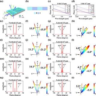 The Dual Wavelength Multiplexing Coding Metasurface A The Schematic