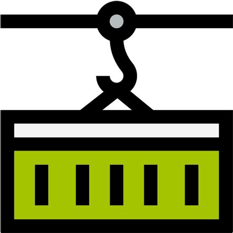 Cargo Container Free Shipping And Delivery Icons