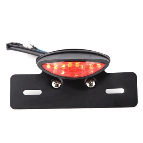 Feu Arri Re De Moto R Tro Universal Led Feux De Plaque Immatriculation